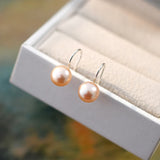 Freshwater Pearl Earrings 925 Sterling Silver Jewelry Gift