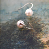 Freshwater Pearl Earrings 925 Sterling Silver Jewelry Gift
