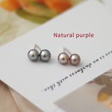 Freshwater Pearl Jewelry 925 Sterling Silver Small Earrings Women