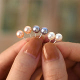 Freshwater Pearl Jewelry 925 Sterling Silver Small Earrings Women