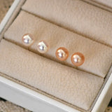 Freshwater Pearl Jewelry 925 Sterling Silver Small Earrings Women