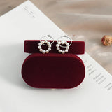Freshwater Pearl Hoop Earrings 925 Silver Jewelry for Women Wedding
