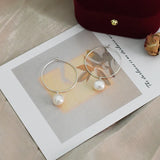 Freshwater Pearl Hoop Earrings 925 Silver Women's Jewelry