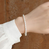 925 Sterling Silver Children Bracelet with Freshwater Pearl