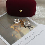 Freshwater Pearl Korea Earrings 925 Silver Small Gift for Girls