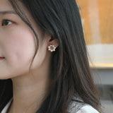 Freshwater Pearl Earrings 925 Sterling Silver Small Jewelry for Girls