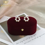 Freshwater Pearl Earrings 925 Sterling Silver Small Jewelry for Girls