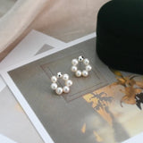 Freshwater Pearl Earrings 925 Sterling Silver Small Jewelry for Girls
