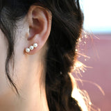 Freshwater Pearl Drop Earrings 925 Sterling Silver