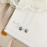 Freshwater Pearl Long Earrings 925 Silver Women Gift