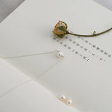 Freshwater Pearl Necklace 925 Sterling Silver Chain Jewelry Girls Women