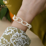 Freshwater Pearl Necklace 925 Silver Bracelet Set