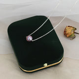 Freshwater Pearl Necklace 925 Silver Women's Jewelry
