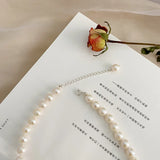 Freshwater Pearl Necklace 925 Silver Jewelry for Women