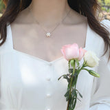 Natural Freshwater Pearl Necklace Pendant 925 Sterling Silver Chain