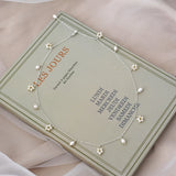 Natural Freshwater Pearl Necklace 925 Sterling Silver Jewelry Wedding