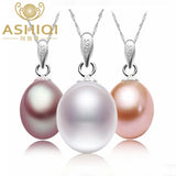 Freshwater Pearl Necklace & Pendant Set 925 Sterling Silver