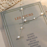 Freshwater Pearl Pendant Necklace 925 Silver Jewelry