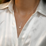 Freshwater Pearl Pendant Necklace 925 Sterling Silver Women's Jewelry