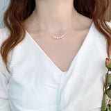 Freshwater Pearl Pendant Necklace 925 Sterling Silver Women Gift