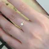 Freshwater Pearl Ring 925 Silver Jewelry for Girls