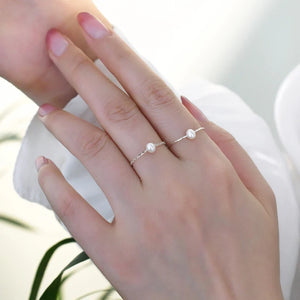 Freshwater Pearl Ring 925 Sterling Silver Jewelry for Girls