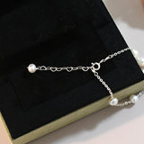 Freshwater Pearl Shell Flower Bracelet 925 Sterling Silver