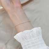 Freshwater Pearl Stacking Bracelet 925 Silver Women's Jewelry