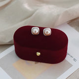 Freshwater Pearl Stud Earrings 925 Sterling Silver Jewelry