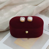 Freshwater Pearl Stud Earrings 925 Sterling Silver Jewelry