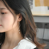 Freshwater Pearl 925 Silver Dangle Earrings for Women