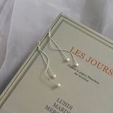 Freshwater Pearl 925 Silver Dangle Earrings for Women