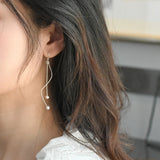 Freshwater Pearl 925 Silver Dangle Earrings for Women