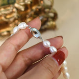 Freshwater Pearl Choker Necklace 7-8mm High Quality Cultured Rice Pearl