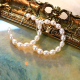 ASHIQI Freshwater Pearls 925 Silver Hoop Earrings Gift