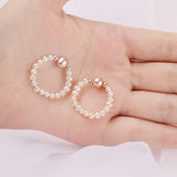 Freshwater Pearls Ring with Sterling Silver Beads - Wedding Gift
