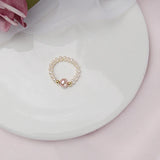 Freshwater Pearls Ring with Sterling Silver Beads - Wedding Gift