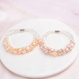 Freshwater Pearl Bracelet with Glass Beads for Women