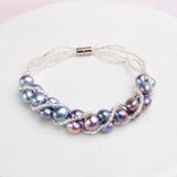 Freshwater Pearl Bracelet with Glass Beads for Women
