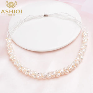 Freshwater Pearl Necklace for Women Fine Jewelry Wedding