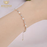 Freshwater Pearl Bracelet 925 Silver Bead Jewelry