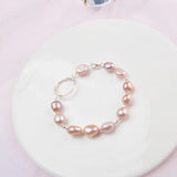 Natural Freshwater Pearl Bracelet 925 Sterling Silver Jewelry Women