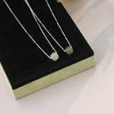 Hetian Jade 925 Silver Pendant Necklace Women's Jewelry