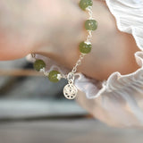 Jade Sterling Silver Bracelet for Women