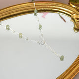 Natural Jade 925 Sterling Silver Necklace Ladies Jewelry