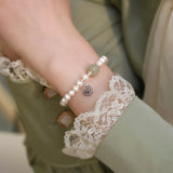Jade Freshwater Pearl Silver Bracelet for Women