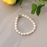 Jade Pearl Silver Bracelet for Women