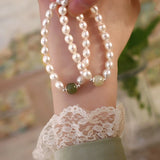 Jade Freshwater Pearl 925 Silver Bracelet for Women