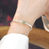 Jade 925 Silver Bracelet for Women