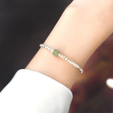 Jade 925 Silver Bracelet for Women